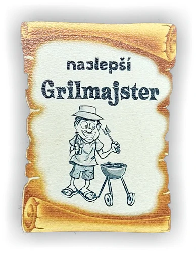 Tabuľka drevená Gril majster
