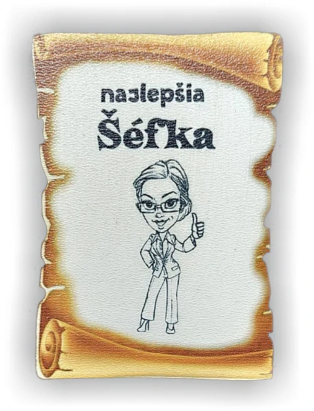 Tabuľka drevená Najlepšia šéfka