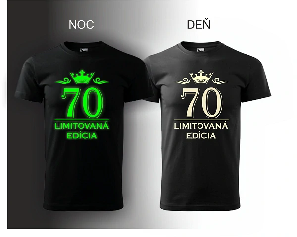 Svietiaca potlač 70 Limitovaná edícia