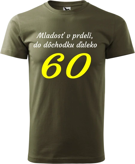 Pánske tričko Mladosť v prdeli 60r