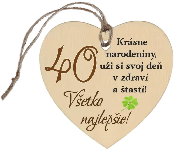 Drevené srdiečko 40