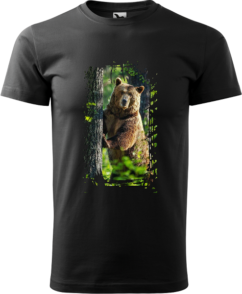 Pánske tričko Medveď za stromom 2