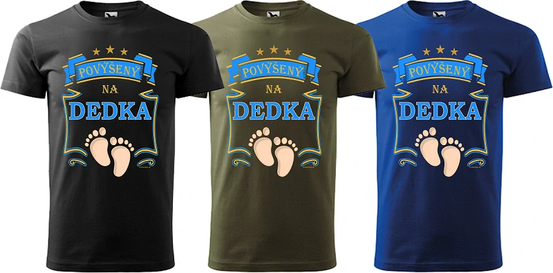 Pánske tričko Povýšený na dedka