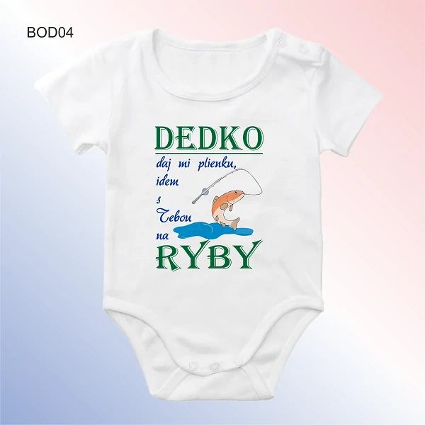 Dojčenské body Dedko na ryby KR
