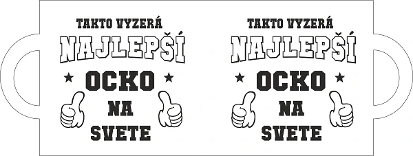 Hrnček Takto vyzerá najlepší ocko