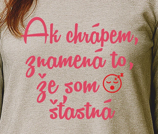 Dámska nočná košeľa Chrápem