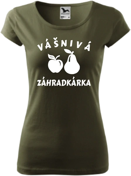 Dámske tričko Vášnivá záhradkárka