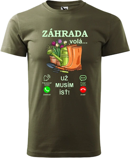 Pánske tričko Záhrada volá