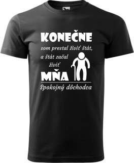 Pánske tričko Dôchodca živil štát
