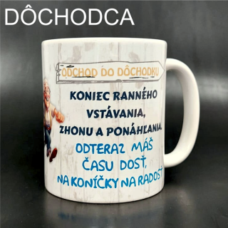 Hrnček Odchod do dôchodku muž