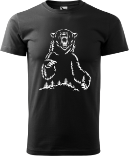 Pánske tričko Medveď obrys 3