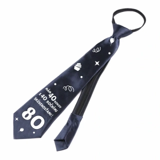 Kravata k 80r. modrá tmavá