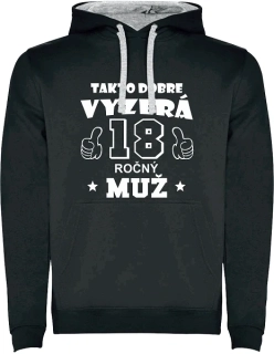 Pánska mikina Takto vyzerá 18 ročný muž