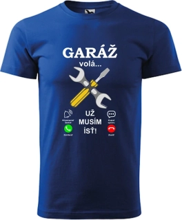 Pánske tričko Garáž ma volá