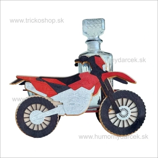Motorka drevo Cross s fľaškou
