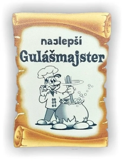 Tabuľka drevená Guláš majster