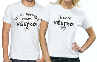 Duo tričká Nič mi nechýba