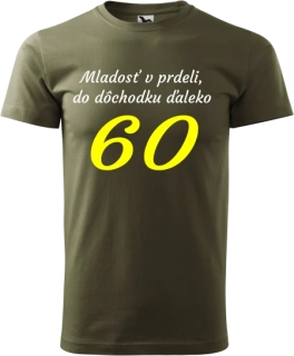Pánske tričko Mladosť v prdeli 60r