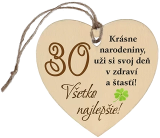 Drevené srdiečko 30