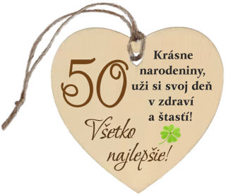 Drevené srdiečko 50