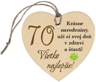 Drevené srdiečko 70