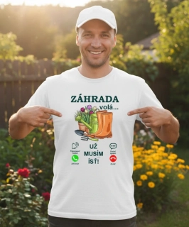 Pánske tričko Záhrada volá