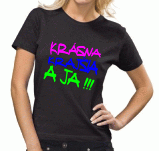 DÁMSKE TRIČKO Krásna krajšia